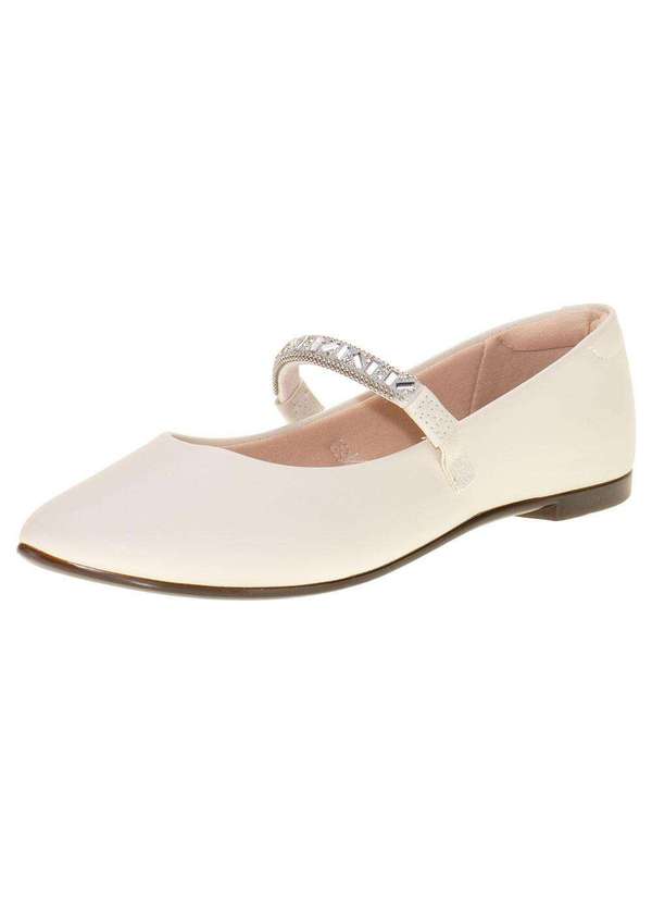 Moleca - Sapatilha Feminina Flat Moleca 5635878 - Marfim