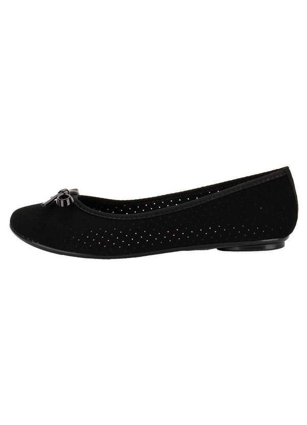 Moleca - Sapatilha Feminina Flat Moleca 5726115 - Preto/Nobuck 2
