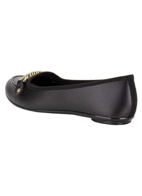 Moleca - Sapatilha Feminina Flat Moleca 5726136 - Preto 3