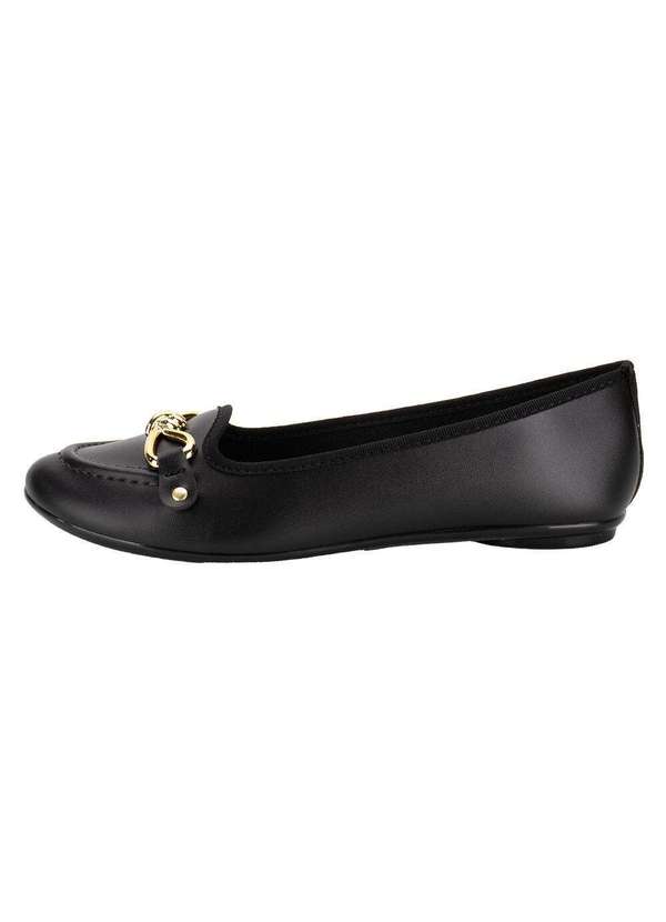 Moleca - Sapatilha Feminina Flat Moleca 5726141 - Preto 2