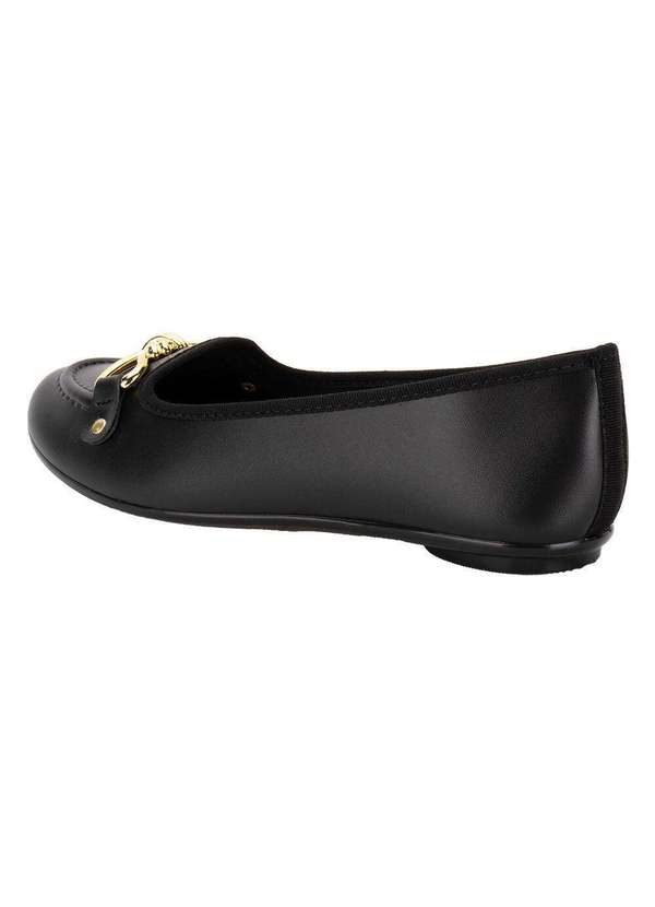 Moleca - Sapatilha Feminina Flat Moleca 5726141 - Preto 3