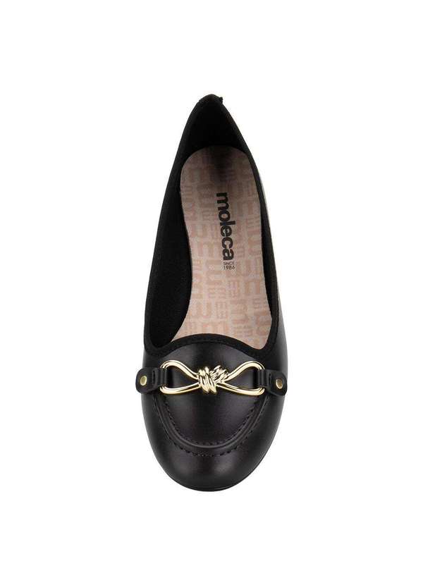 Moleca - Sapatilha Feminina Flat Moleca 5726141 - Preto 5