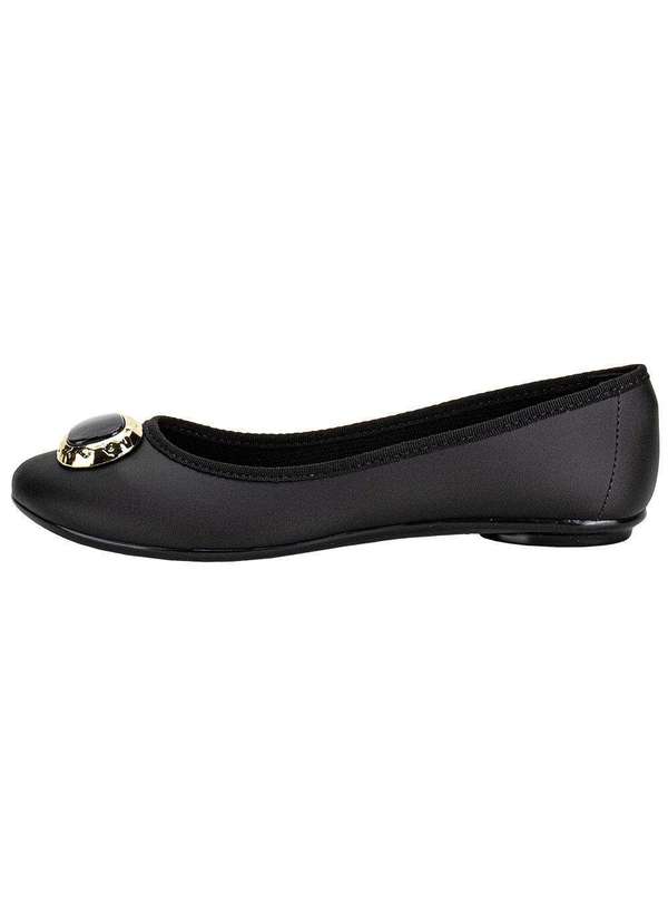 Moleca - Sapatilha Feminina Flat Moleca 5726147 Preto 2