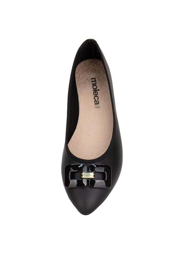 Moleca - Sapatilha Feminina Flat Moleca 5727141 - Preto 5