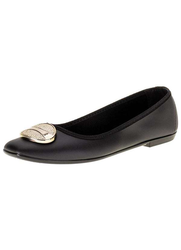 Moleca - Sapatilha Feminina Flat Moleca - 5729121 - Preto