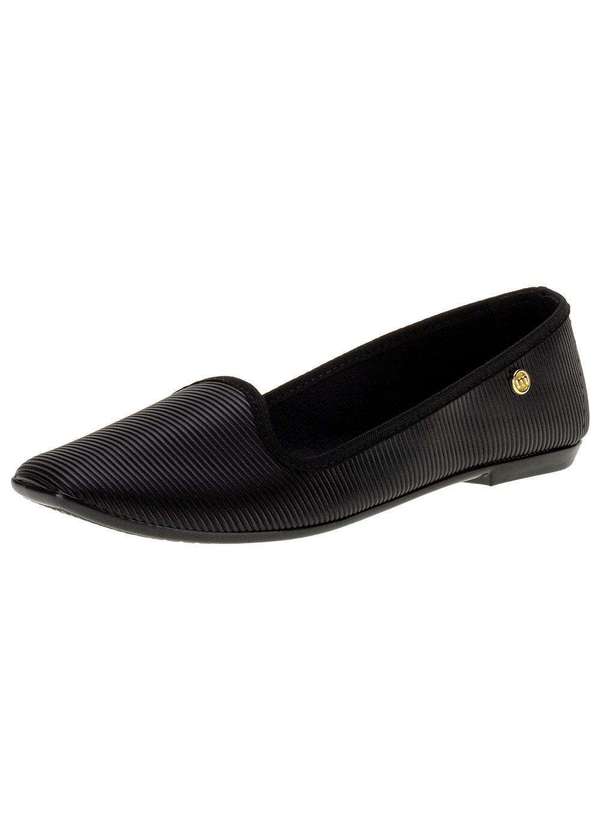 Moleca - Sapatilha Feminina Flat Moleca - 5729124 - Preto