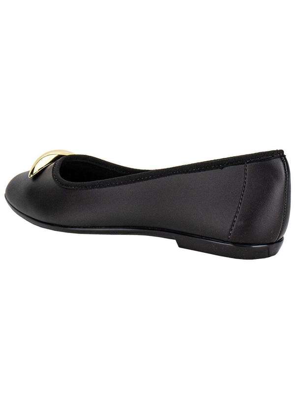 Moleca - Sapatilha Feminina Flat Moleca 5729131 Preto 3