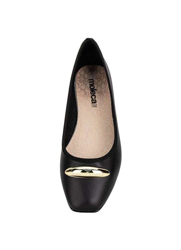 Moleca - Sapatilha Feminina Flat Moleca 5729131 Preto 5