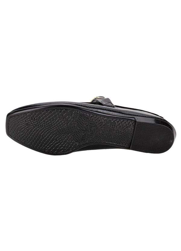 Moleca - Sapatilha Feminina Flat Moleca 5729135 - Verniz/Preto 4