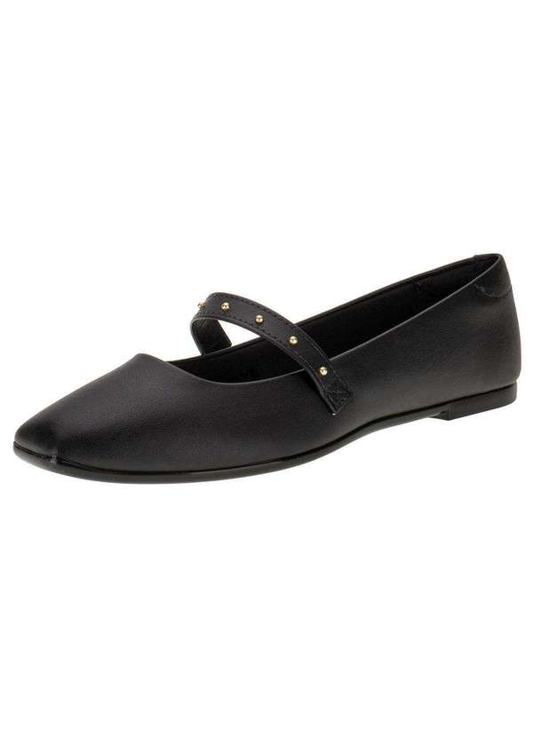 Moleca - Sapatilha Feminina Flat Moleca 5735225 - Preto 1