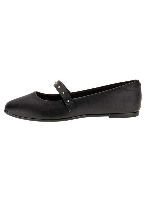 Moleca - Sapatilha Feminina Flat Moleca 5735225 - Preto 2