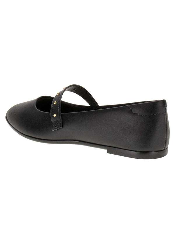 Moleca - Sapatilha Feminina Flat Moleca 5735225 - Preto 3