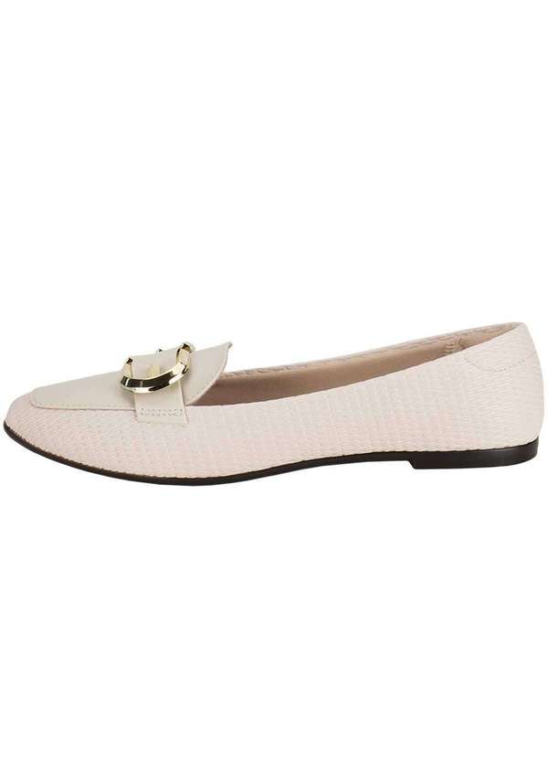 Moleca - Sapatilha Feminina Flat Moleca 5735237 - Marfim 2