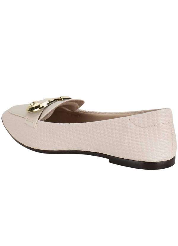 Moleca - Sapatilha Feminina Flat Moleca 5735237 - Marfim 3