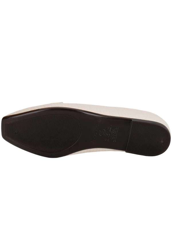 Moleca - Sapatilha Feminina Flat Moleca 5735237 - Marfim 4