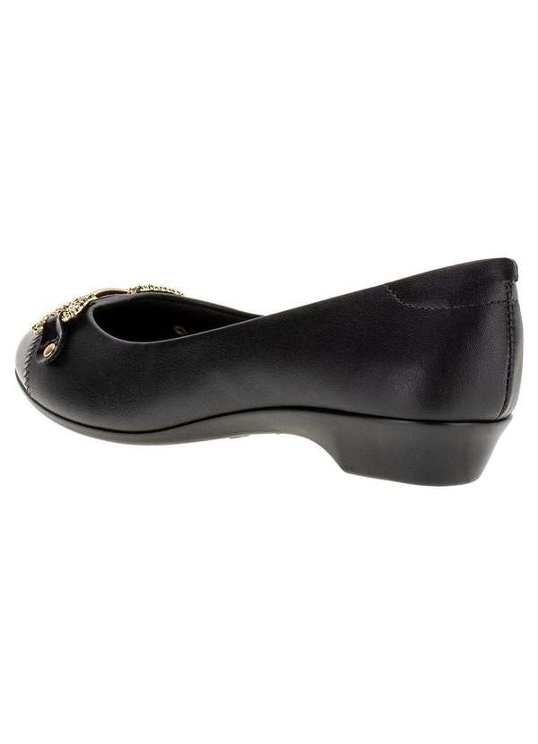 Moleca - Sapatilha Feminina Flat Moleca - 5787102 - Preto 3