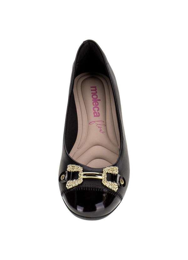 Moleca - Sapatilha Feminina Flat Moleca - 5787102 - Preto 5