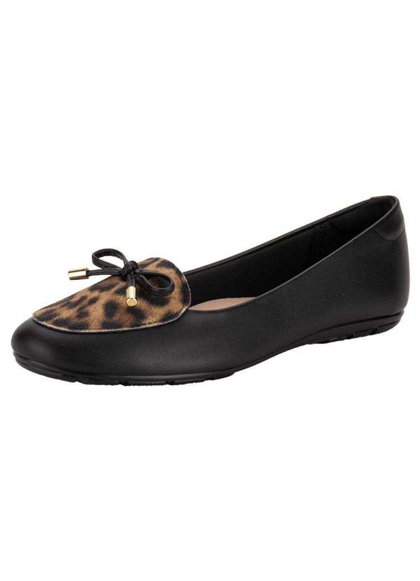 Moleca - Sapatilha Feminina Flat Moleca 5800105 - Onça