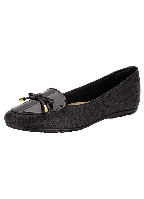 Moleca - Sapatilha Feminina Flat Moleca 5800105 - Preto