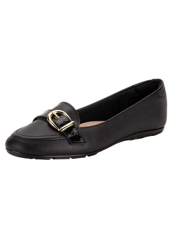 Moleca - Sapatilha Feminina Flat Moleca 5800111 - Preto