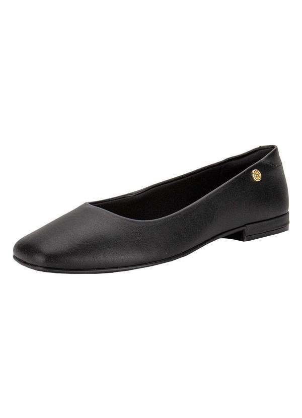 Moleca - Sapatilha Feminina Flat Moleca 5820100 - Preto