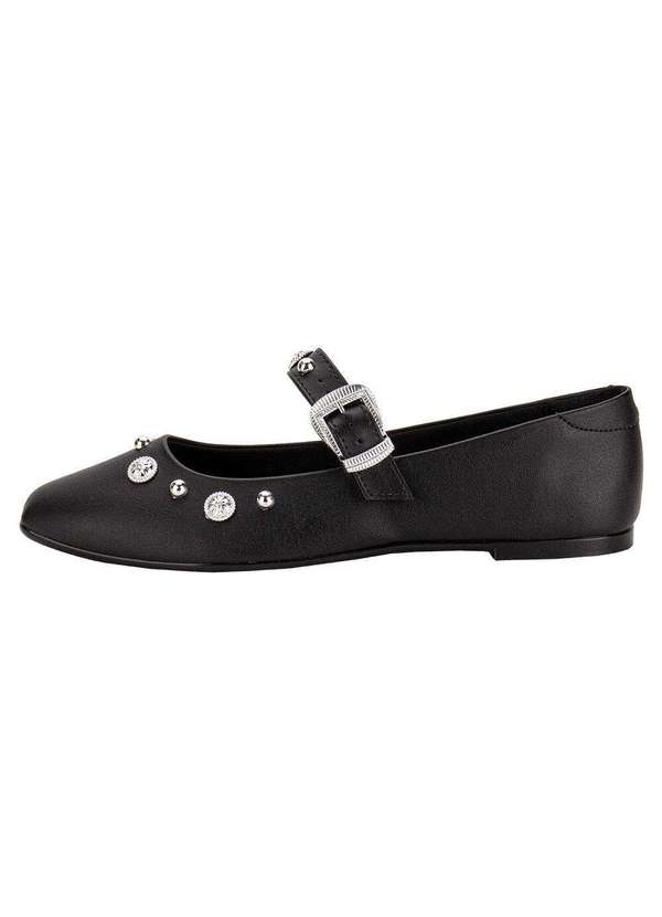 Moleca - Sapatilha Feminina Flat Moleca 5824104 - Preto 2