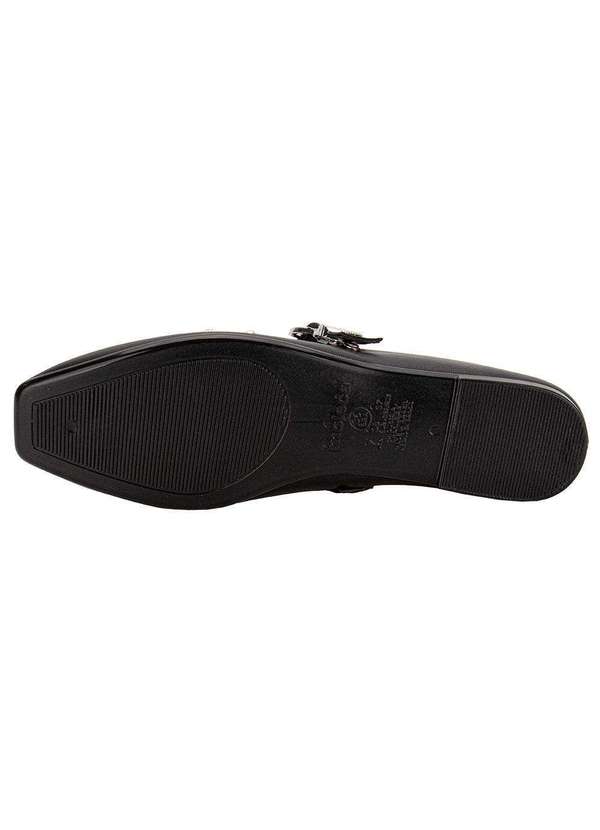 Moleca - Sapatilha Feminina Flat Moleca 5824104 - Preto 4