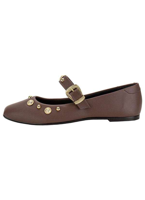 Moleca - Sapatilha Feminina Flat Moleca 5824104 - Chocolate 2