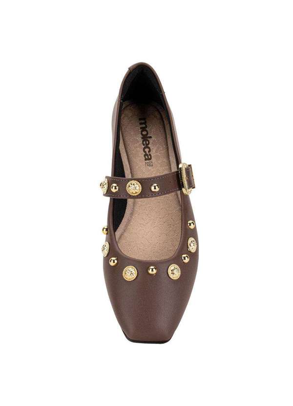 Moleca - Sapatilha Feminina Flat Moleca 5824104 - Chocolate 5
