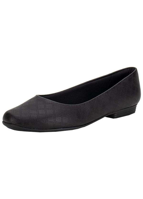 Piccadilly - Sapatilha Feminina Flat Piccadilly 250115 Preto