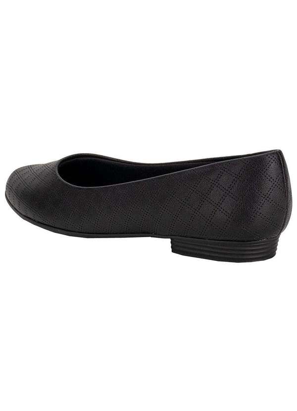 Piccadilly - Sapatilha Feminina Flat Piccadilly 250115 Preto 3