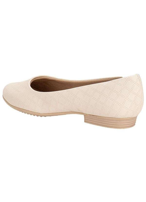 Piccadilly - Sapatilha Feminina Flat Piccadilly 250115 Marfim 3