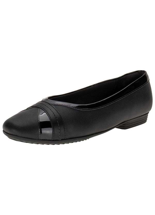 Piccadilly - Sapatilha Feminina Flat Piccadilly 250224 - Preto 1