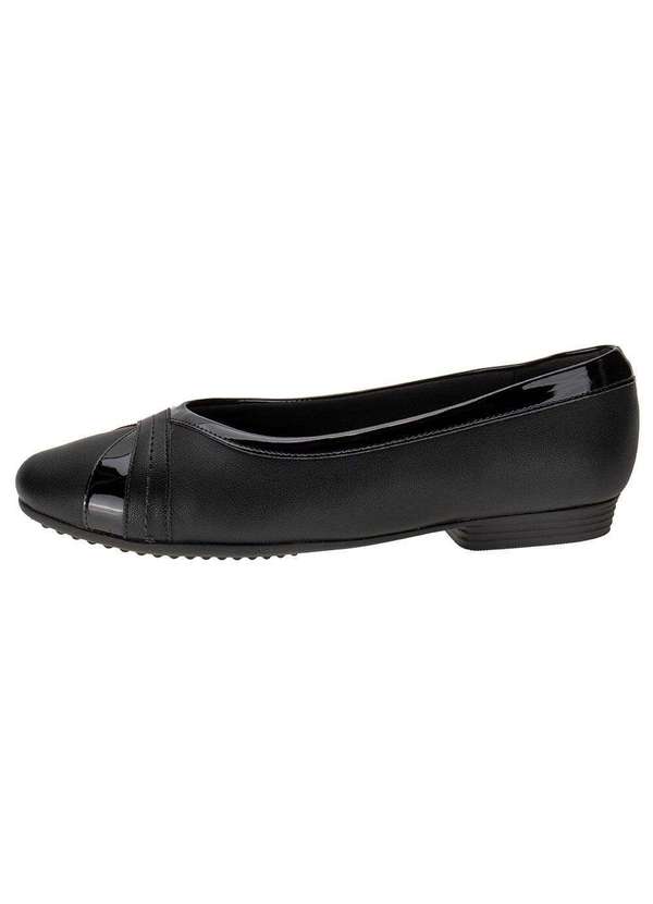 Piccadilly - Sapatilha Feminina Flat Piccadilly 250224 - Preto 2