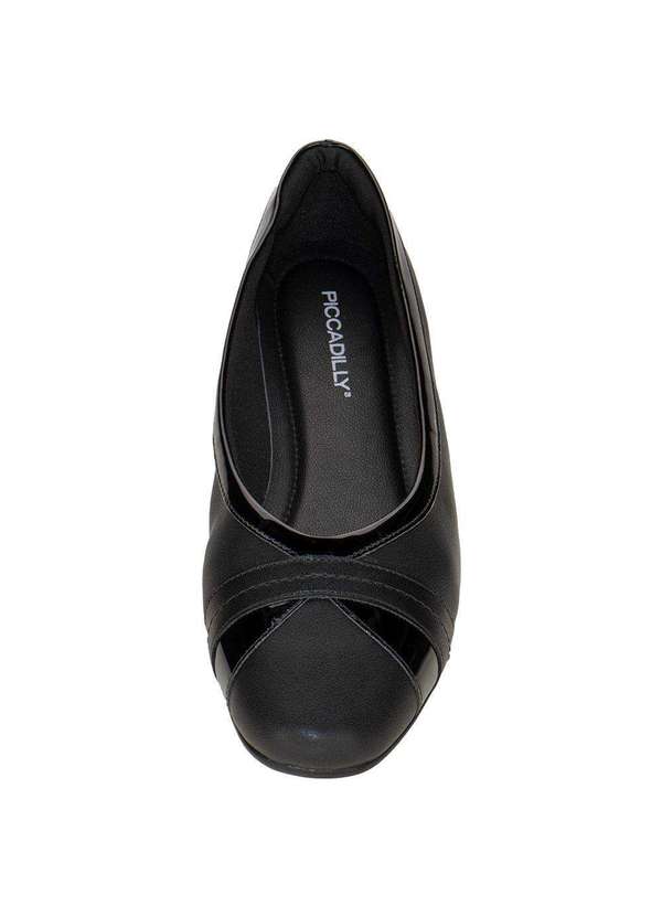 Piccadilly - Sapatilha Feminina Flat Piccadilly 250224 - Preto 5