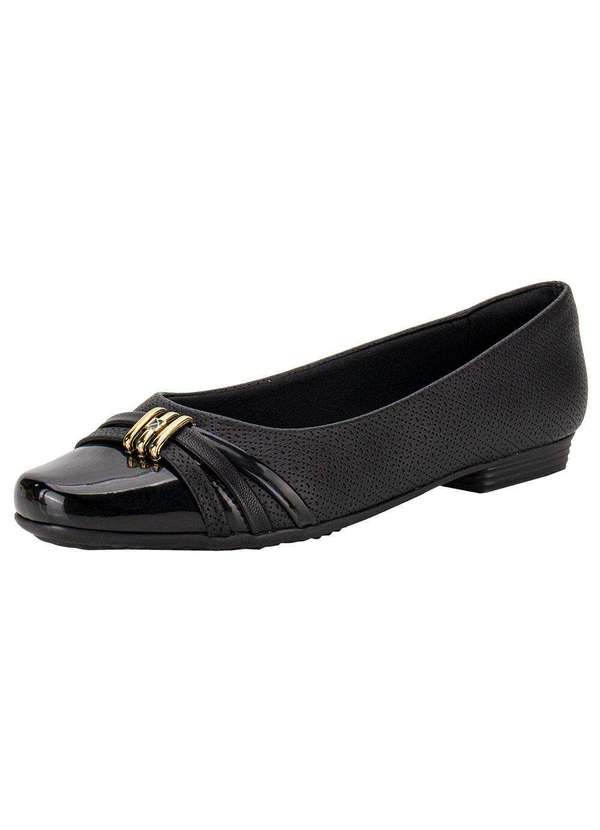 Piccadilly - Sapatilha Feminina Flat Piccadilly 250233 - Preto