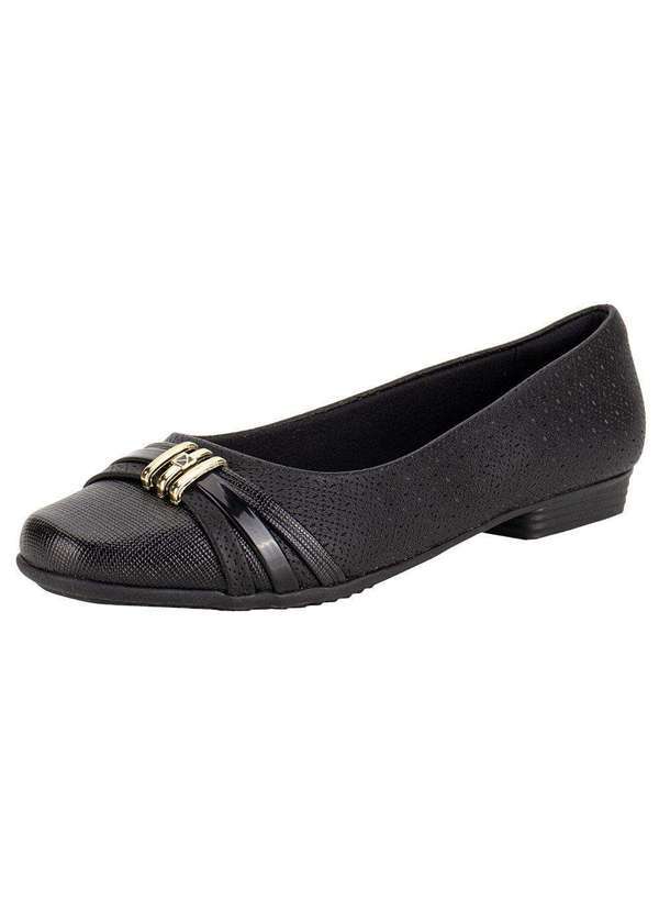 Piccadilly - Sapatilha Feminina Flat Piccadilly 250233 - Preto 01