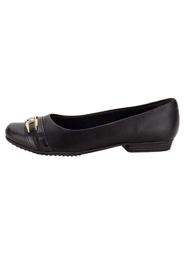 Piccadilly - Sapatilha Feminina Flat Piccadilly 250235 - Preto 2