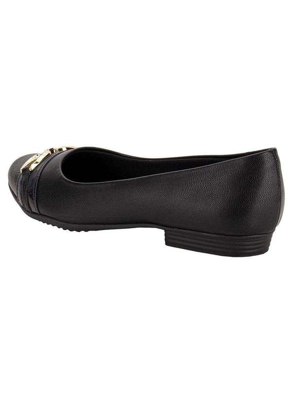 Piccadilly - Sapatilha Feminina Flat Piccadilly 250235 - Preto 3