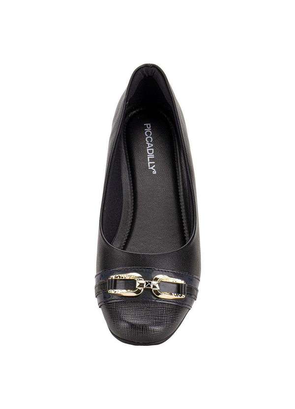 Piccadilly - Sapatilha Feminina Flat Piccadilly 250235 - Preto 5
