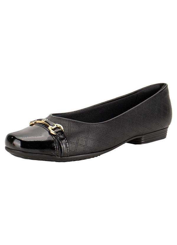 Piccadilly - Sapatilha Feminina Flat Piccadilly 250259 - Preto