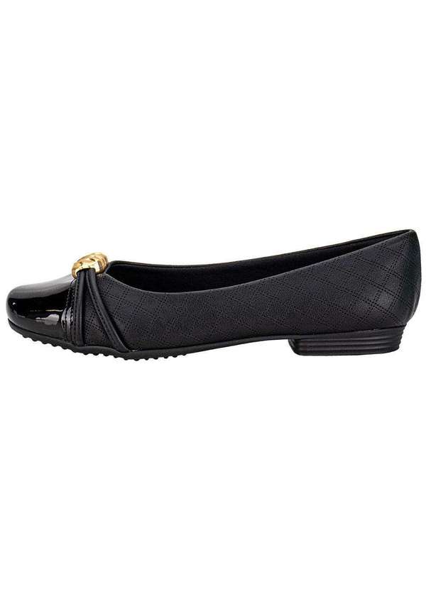 Piccadilly - Sapatilha Feminina Flat Piccadilly 250267 Preto 2