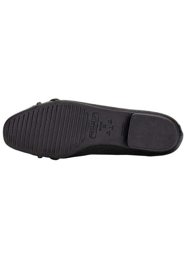 Piccadilly - Sapatilha Feminina Flat Piccadilly 250267 Preto 4