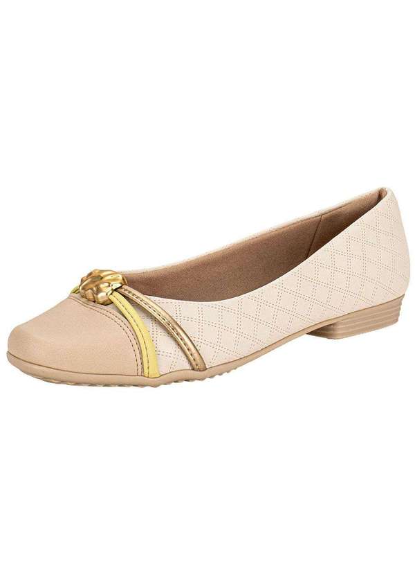 Piccadilly - Sapatilha Feminina Flat Piccadilly 250267 Marfim 1