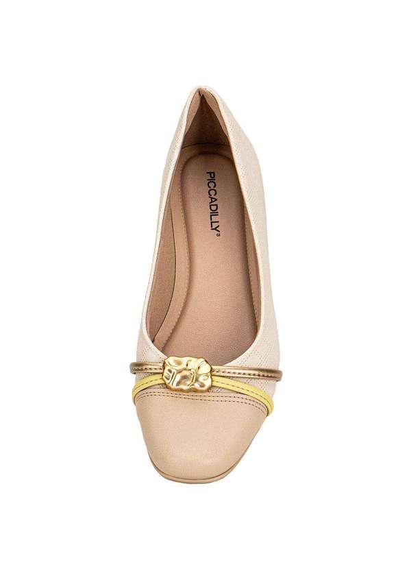 Piccadilly - Sapatilha Feminina Flat Piccadilly 250267 Marfim 5