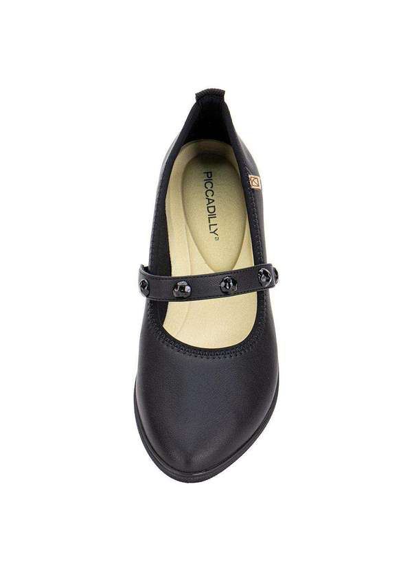 Piccadilly - Sapatilha Feminina Flat Piccadilly 295002 - Preto 5