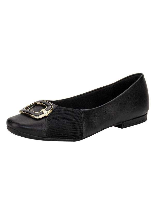 Usaflex - Sapatilha Feminina Flat Usaflex Mm0104 - Preto