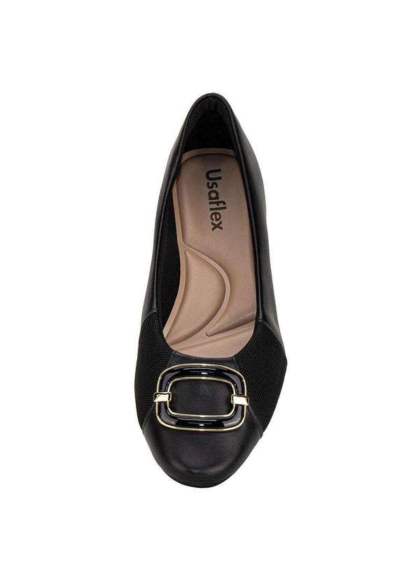 Usaflex - Sapatilha Feminina Flat Usaflex Mm0104 - Preto 5
