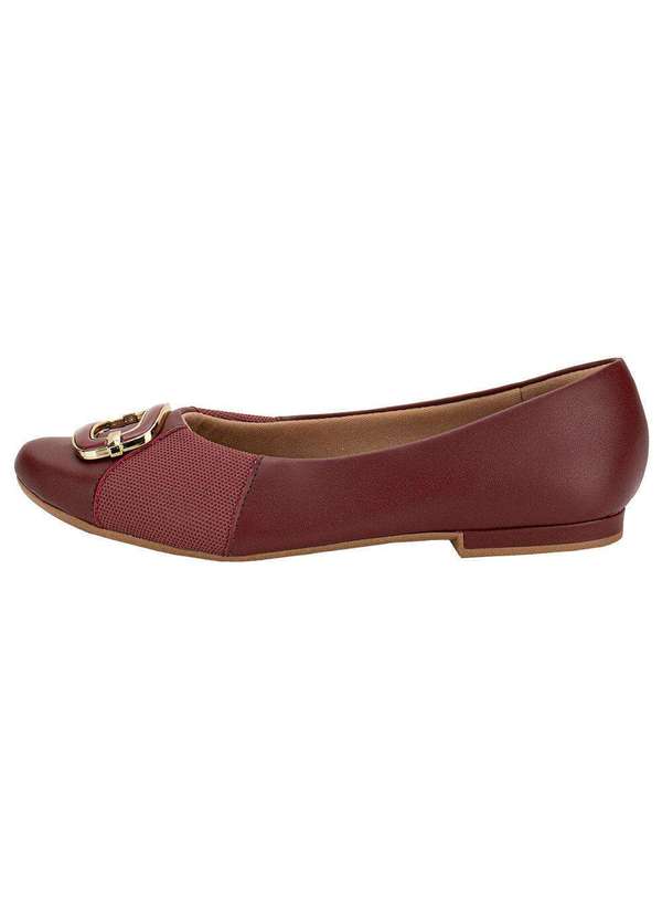 Usaflex - Sapatilha Feminina Flat Usaflex Mm0104 - Vinho 2