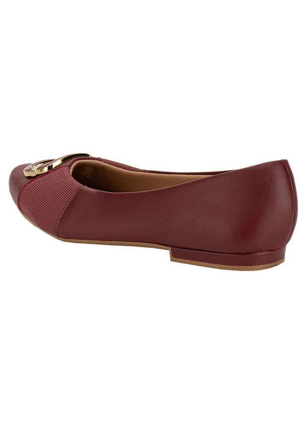 Usaflex - Sapatilha Feminina Flat Usaflex Mm0104 - Vinho 3
